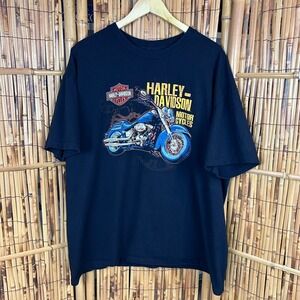 Harley-Davidson Mens Short Sleeve T-Shirt by Biker Built Longhorn Texas Black XL